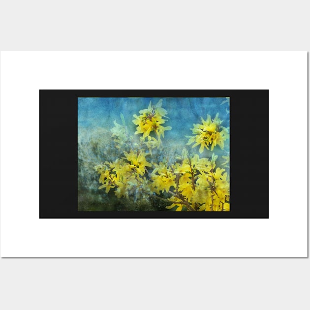 Dramatic Forsythia Wall Art by Artskratch